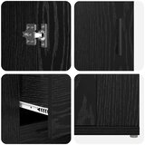 s predalom Črni hrast 100 x 33 x 59.5 cm Konstruiran les, (5000217244) | Shoptok.si
