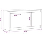 TV ormar 100 x 34 x 50 cm Hrast artisan Konstruirano drvo | shoptok.hr