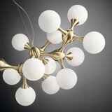 Ideal Lux luster na sajli nodi 15xE14/28W/230V prečnik 105 cm mesing/bela | Eponuda.com