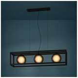 Eglo 390215 - visilica na sajli arangona 3xE27/40W/230V zadimljeno/crno Slike