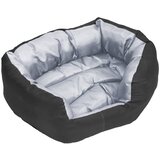  Dvostrani perivi jastuk za pse sivo-crni 65 x 50 x 20 cm | shoptok.hr