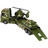 Vojni set s tegljačem, helikopterom i tenkom - zeleni | shoptok.hr