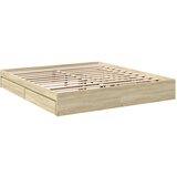  The Living Store Posteljni okvir s predali sonoma hrast 180x200cm inženirski les - Posteljni Okvir, (21523245) | Shoptok.si