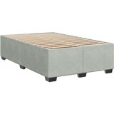 vidaXL Krevet s oprugama i madracem svjetlosivi 120x190 cm baršunasti | shoptok.hr