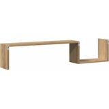  Zidne police 2 kom Artisan hrast 100x15x20 cm konstruirano drvo | Eponuda.com