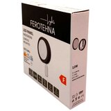 Ferotehna led rasvjeta nadgradni panel 12 w 1140 lm, dip 3000/4000/6500K IP20 o crni | shoptok.hr