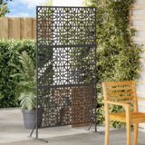 vidaXL Metalni panel ograde Crna Metal Veliki Uzorak Panel ograde | shoptok.hr