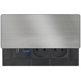 solight PP128C-PD20-HDMI - Ugradna utičnica 20W 2 utičnice +USB-A+ USB-C+ HDMI | Eponuda.com