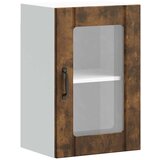 Maison Chic Kuhinjska stenska omarica - Kuhinjska omarica steklenimi vrati Lucca dimljen hrast iu315, (22063945) | Shoptok.si