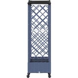  Povišeni krevet s mrežom i krovom Siva 169 x 40 x 129 cm PP | shoptok.hr