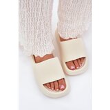 Boto Women's Lightweight Foam Slippers On Thick Sole Ecru Querceria | Shoptok.si