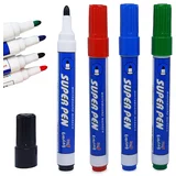  od 4 suhobrišuća markera za bijelu ploču - flomasteri, piši