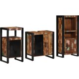 vidaXL Komplet pohištva za kopalnico 3 pcs Trden recikliran les | Shoptok.si