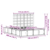  Krevetna konstrukcija Voštano smeđa 120 x 190 cm boja drva | shoptok.hr