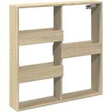 vidaXL Stenska omarica sonoma hrast 80x15x80 cm inženirski les | Shoptok.si