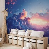 Foto tapeta - Night Concert in the Mountains: Clouds Illuminated by the Last Rays of the Sun 150x105 | shoptok.hr