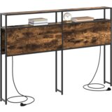 vidaXL Skladiščni naslon Dimljen hrast 140 cm Konstruiran les | Shoptok.si