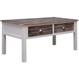  The Living Store Klubska mizica rjava 100x50x45 cm les - Klubska Mizica, (21444097) Cene