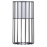 Metalna saksija LOFT 42x20 cm crna/bela | Eponuda.com