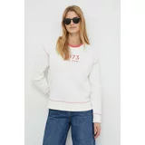 PepeJeans Bombažen pulover ženska, bela barva