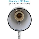 Aigostar Stona lampa sa stezaljkom 1xE27/11W/230V crna/hrom | Eponuda.com