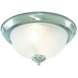 Searchlight Flush Stropna svetilka za kopalnico, 2 vgradni svetilki, satenasto srebrna, IP44, E14, (22100901) | Shoptok.si