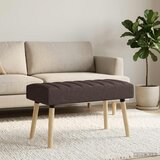  Klupa s utorima Tamno smeđa 80 x 40 x 46 cm Tkanina | shoptok.hr