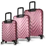 Set kofera 6609, 3 dijela, Rose Gold