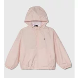 Tommy Hilfiger Otroška jakna roza barva