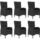  7-dijelni vrtni blagovaonski set crni | shoptok.hr