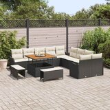  Sjedeća garnitura za vrt 13 kom. Crna poliratan 286 x 289 x 85 cm | Shoptok.si