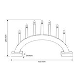 Brilagi LED božićni svećnjak 7xLED/2xAA beo | Eponuda.com