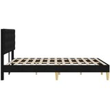  Okvir za krevet s uzglavljem Crna 140 x 190 cm Tkanina - Crna 140 x 190 cm | shoptok.hr