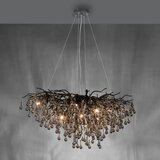 PAUL NEUHAUS 2192-18 - Luster na sajli ICICLE 10xG9/40W/230V 50x100 cm crna | Eponuda.com