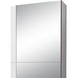 P & B omara z drsnimi vrati, prozorno, bela | Shoptok.si