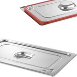 Hendi Pokrov za posodo GN Profi Line s silikonskim tesnilom GN1/4 265x162mm, nerjaveče jeklo - 802649, (21384269) | Shoptok.si