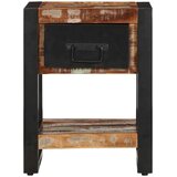 vidaXL Nočna omarica večbarvna 35x34x45 cm trden predelan les | Shoptok.si