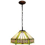 Brilagi Tiffany vitražni luster na lancu EMERALD 1xE27/60W/230V prečnik 40 cm u