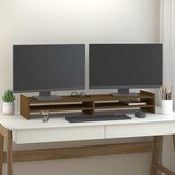  Stalak za monitor boja meda 100x27x15 cm od masivne borovine | shoptok.hr