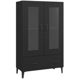 Maison Chic Komoda - Predalnik črna 70x31x115 cm inženirski les, (21715687) Cene