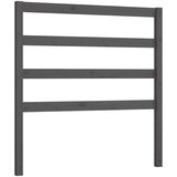  Uzglavlje za krevet sivo 96 x 4 x 100 cm od masivne borovine | Eponuda.com