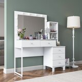 Hanah home toaletni stolić, bijeli Cijene