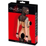 Bad Kitty Lace Bondage Lingerie Set with Mask 2480565 Black S | Shoptok.si