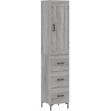  Visoka komoda siva sonome 34,5x34x180 cm od konstruiranog drva | shoptok.hr