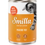  Varčno pakiranje Smilla perutninski lonček 24 x 400 g - Mehka perutnina s perutninskimi srci | shoptok.hr