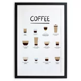 Really Nice Things Stenska slika v okvirju Coffee, 35 x 45 cm