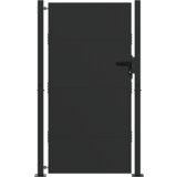 vidaXL Vrtna vrata Crna 105 x 175 cm Čelik s praškastim premazom | shoptok.hr
