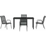  Vrtni set za objed 5 pcs Crna Čelik s prahom premazan | shoptok.hr