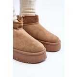 Boto Snow boots on platform with light brown pattern Udra | ePonuda.com