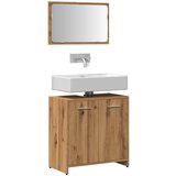Maison Chic Kopalniška omarica - Kopalniški kabinet z ogledalom artisan hrast inženirski les, (21795018) | Shoptok.si